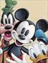 Mickey, Donald, And Goofy Artist Disney - Poster Size 11 X 14 inches 