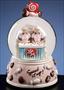 I Love Lucy Lucy and Ethel Chocolate Factory Water Globe Music Box 