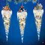 Rudolph The Red-Nosed Reindeer Icicle Treasures Christmas Tree Ornaments - Set One 