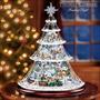 Thomas Kinkade Holiday Reflections Collectible Animated Crystal Holiday Tree 