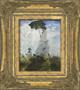 Woman with Parasol - Madame Monet & Her Son by Claude Monet – miniature, Museum Framed 
